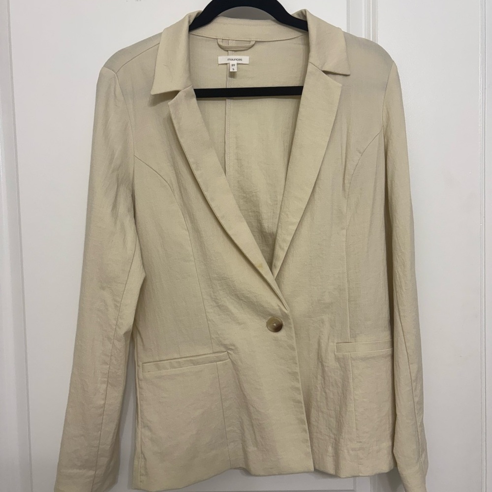 Maurices Beige Linen Blazer